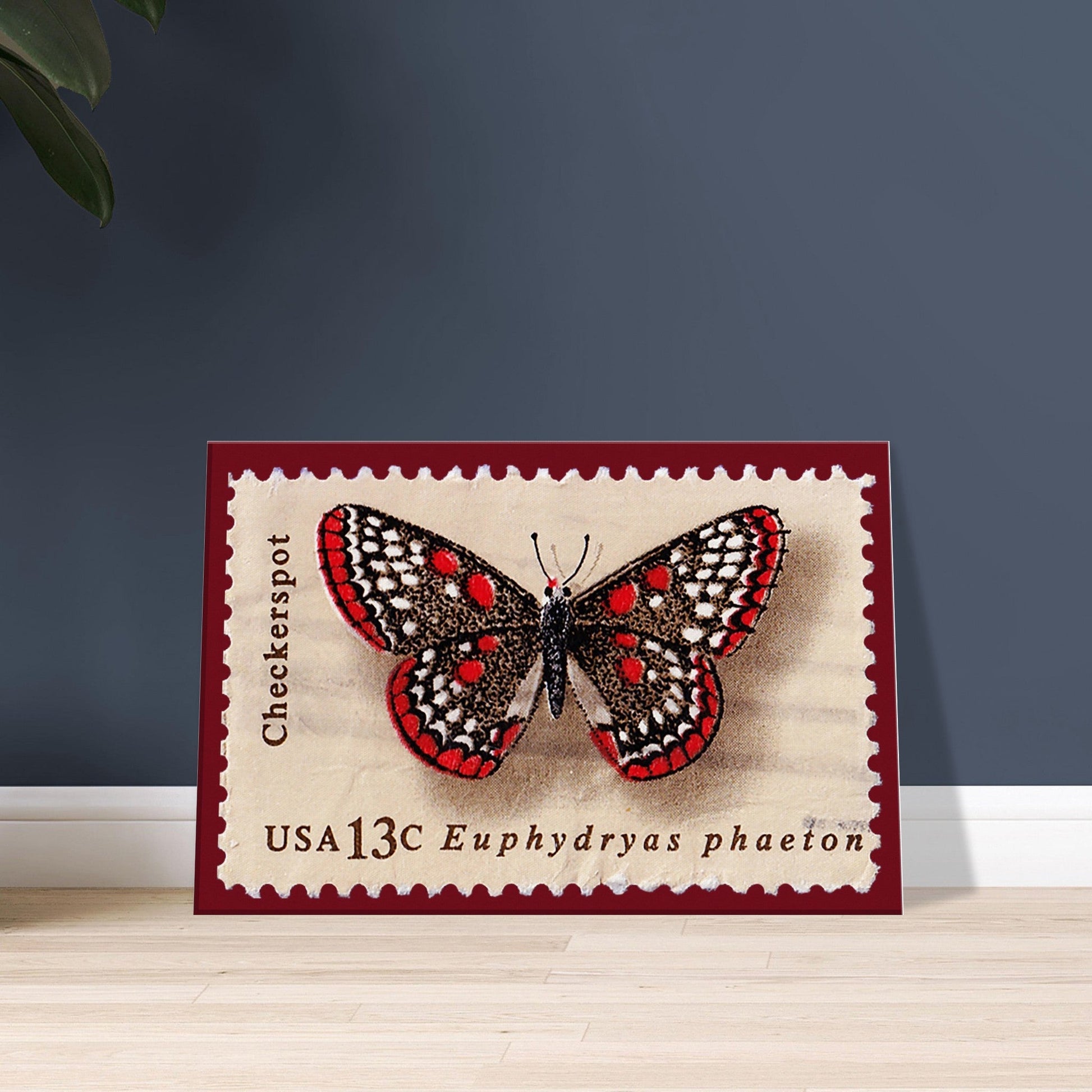 Checkerspot Butterfly 1977 Canvas Print Material