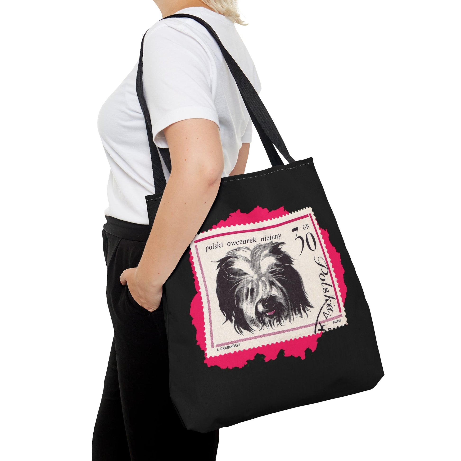 Sheepdog Stampart Tote Bag Bags