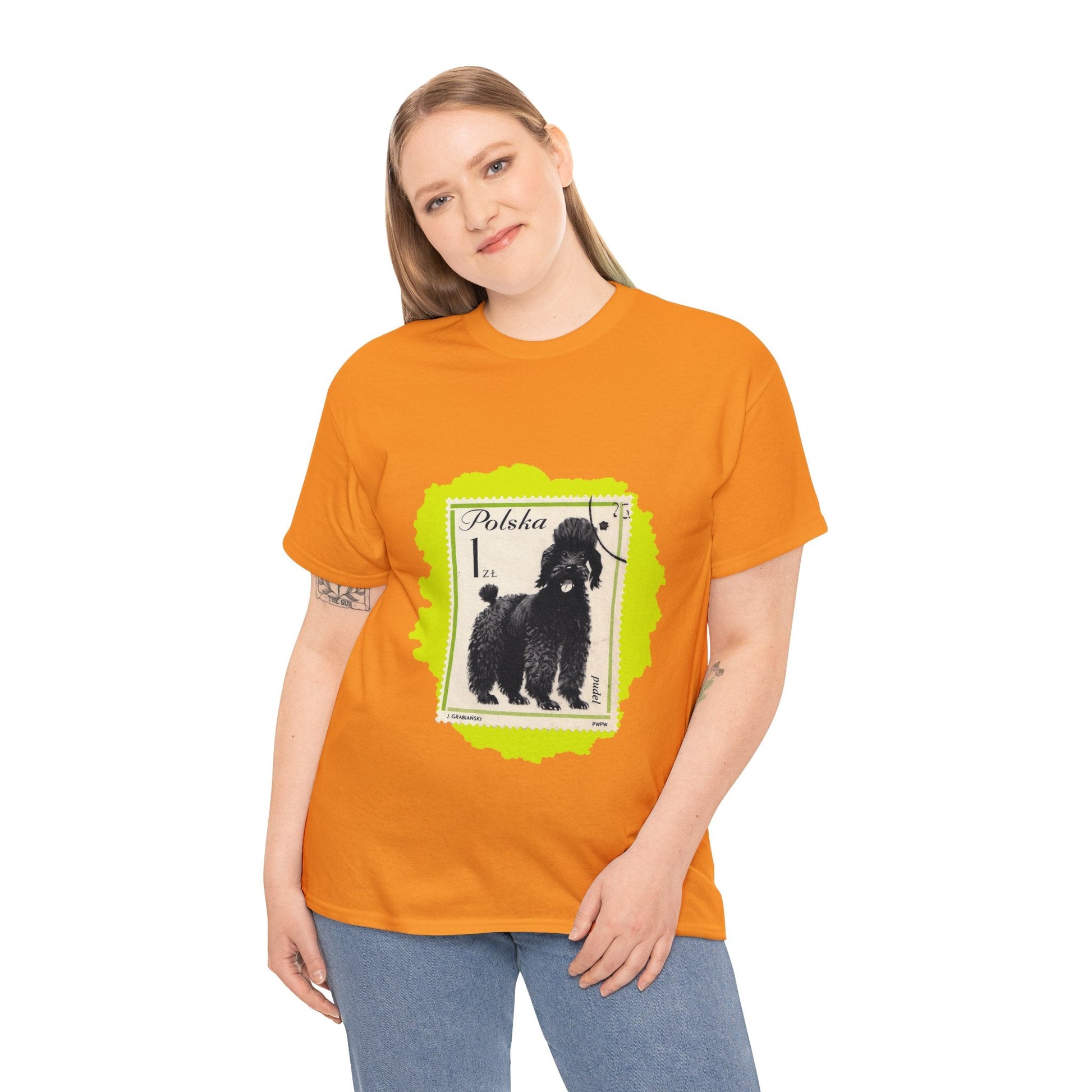 Poodle Stampart Cotton Tee T-Shirt