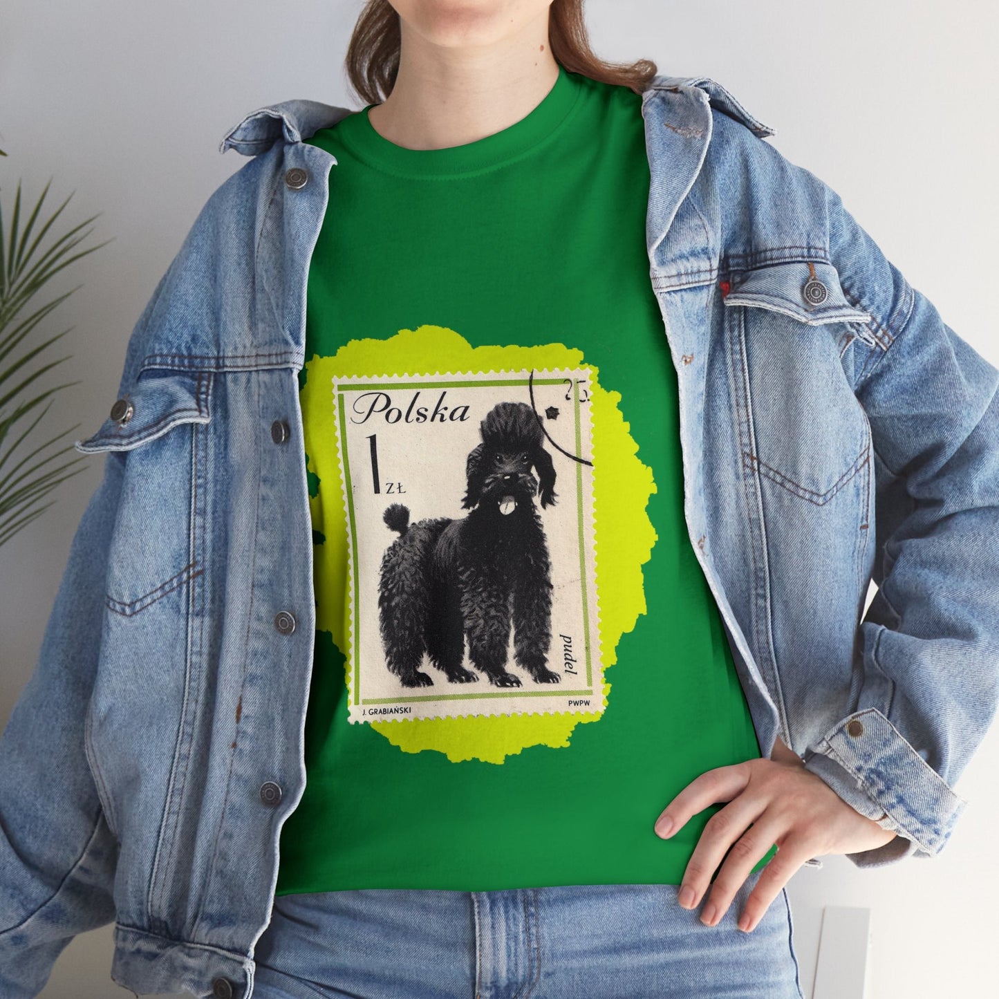 Poodle Stampart Cotton Tee T-Shirt