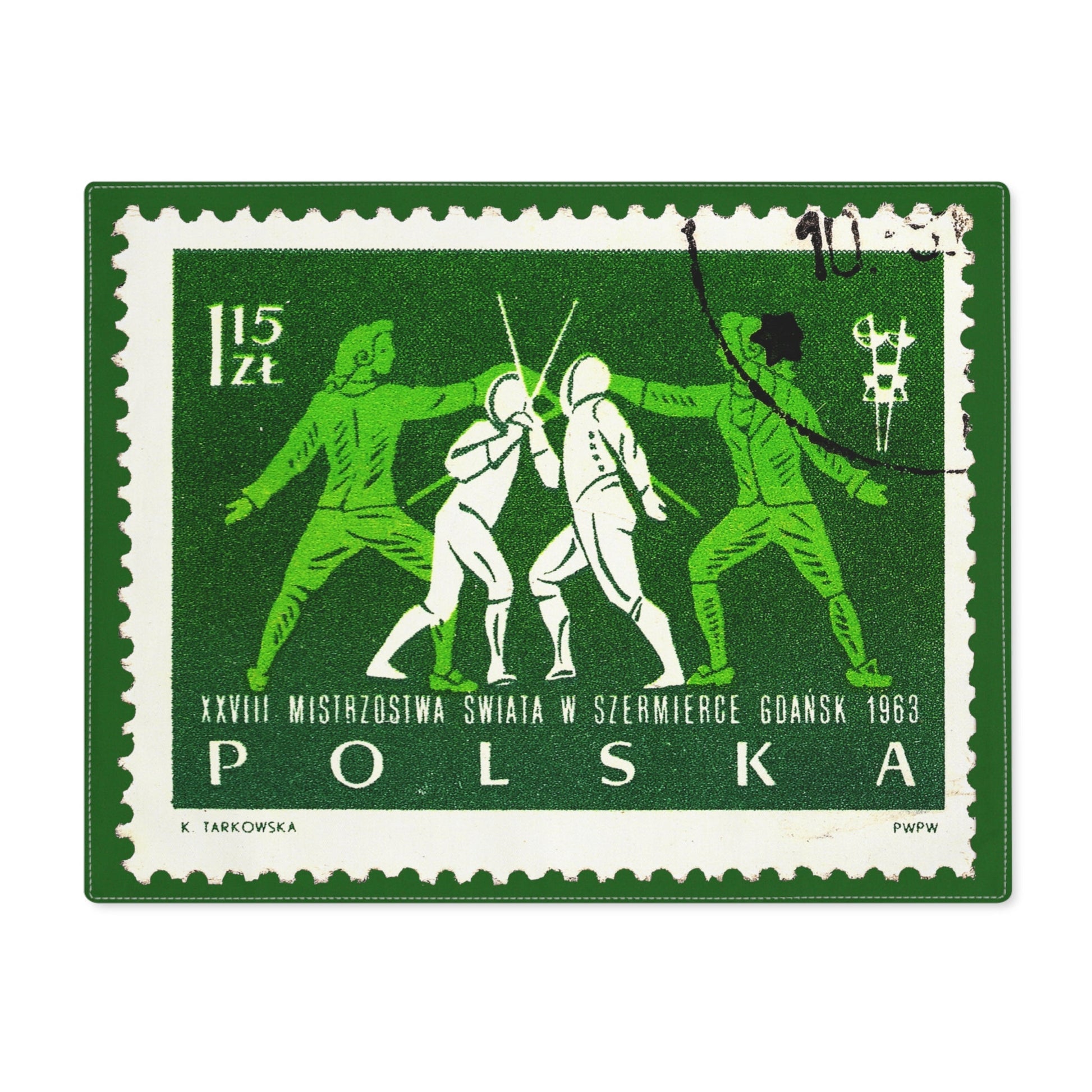 Fencing 1963 Poland Placemat Home Decor