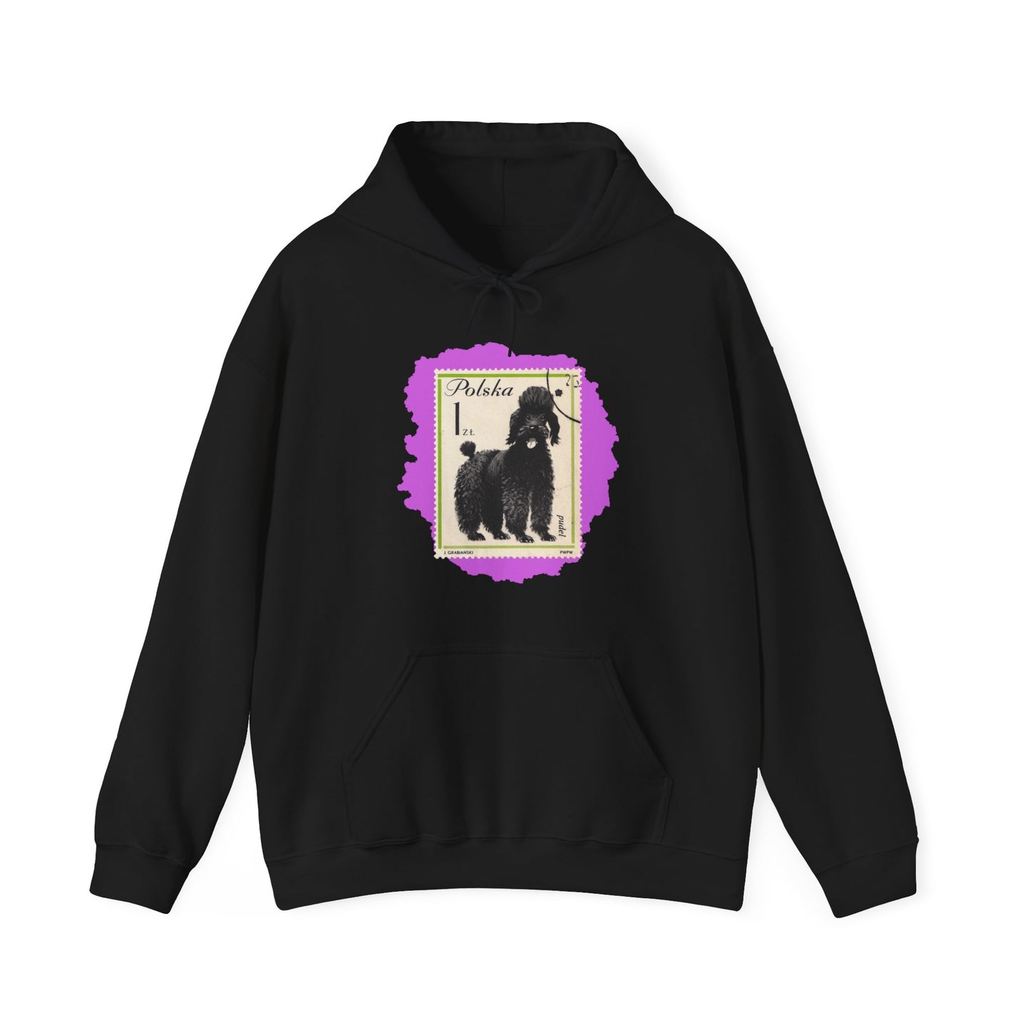 Poodle Hoodie Pink StampArt Sweatshirt