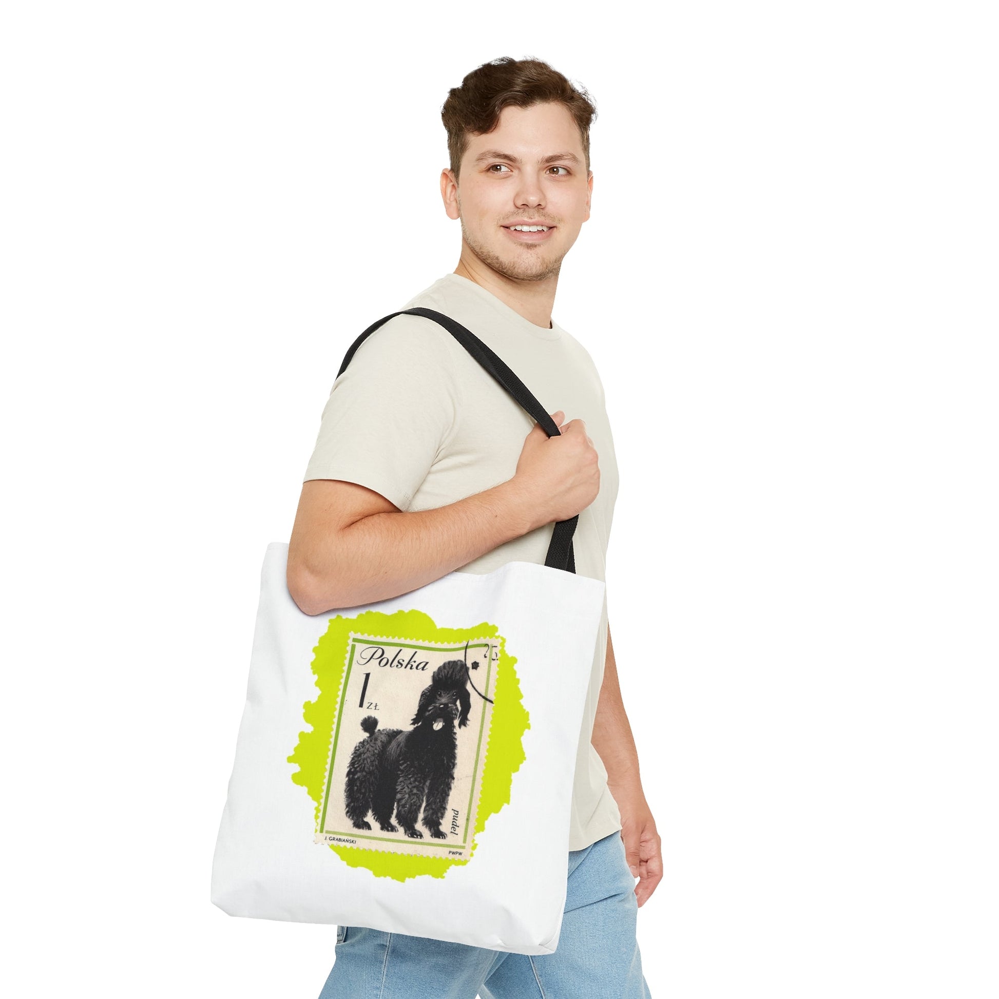 Poodle Stampart Tote Bag Bags