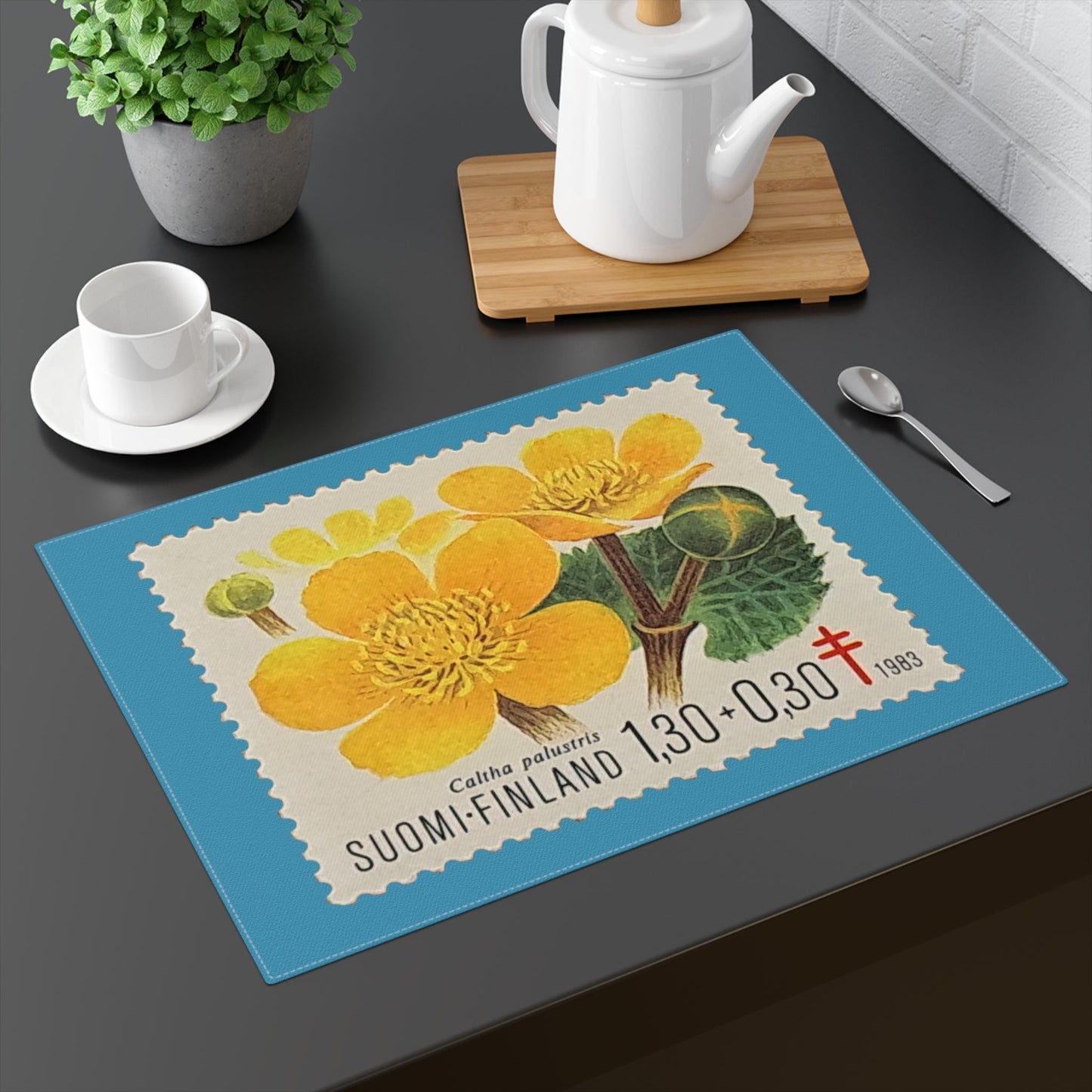 Yellow Flowers Finland 1983 Placemat Home Decor