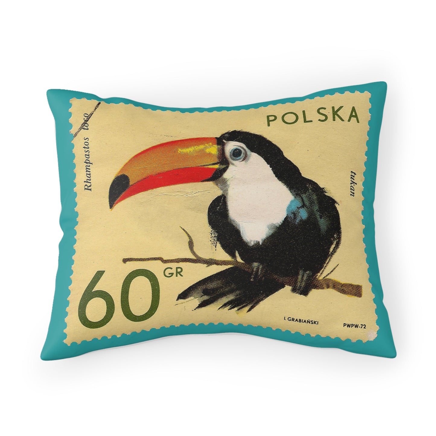 Tukan Poland 1972 Pillow Case 26 X 20 Home Decor