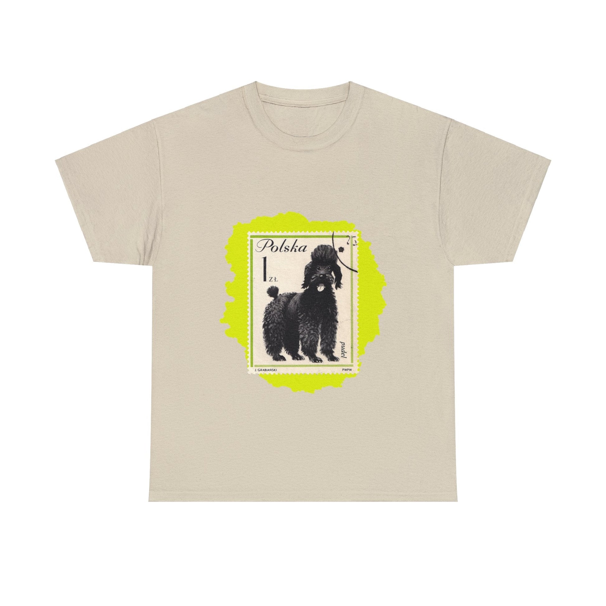 Poodle Stampart Cotton Tee Sand / S T-Shirt