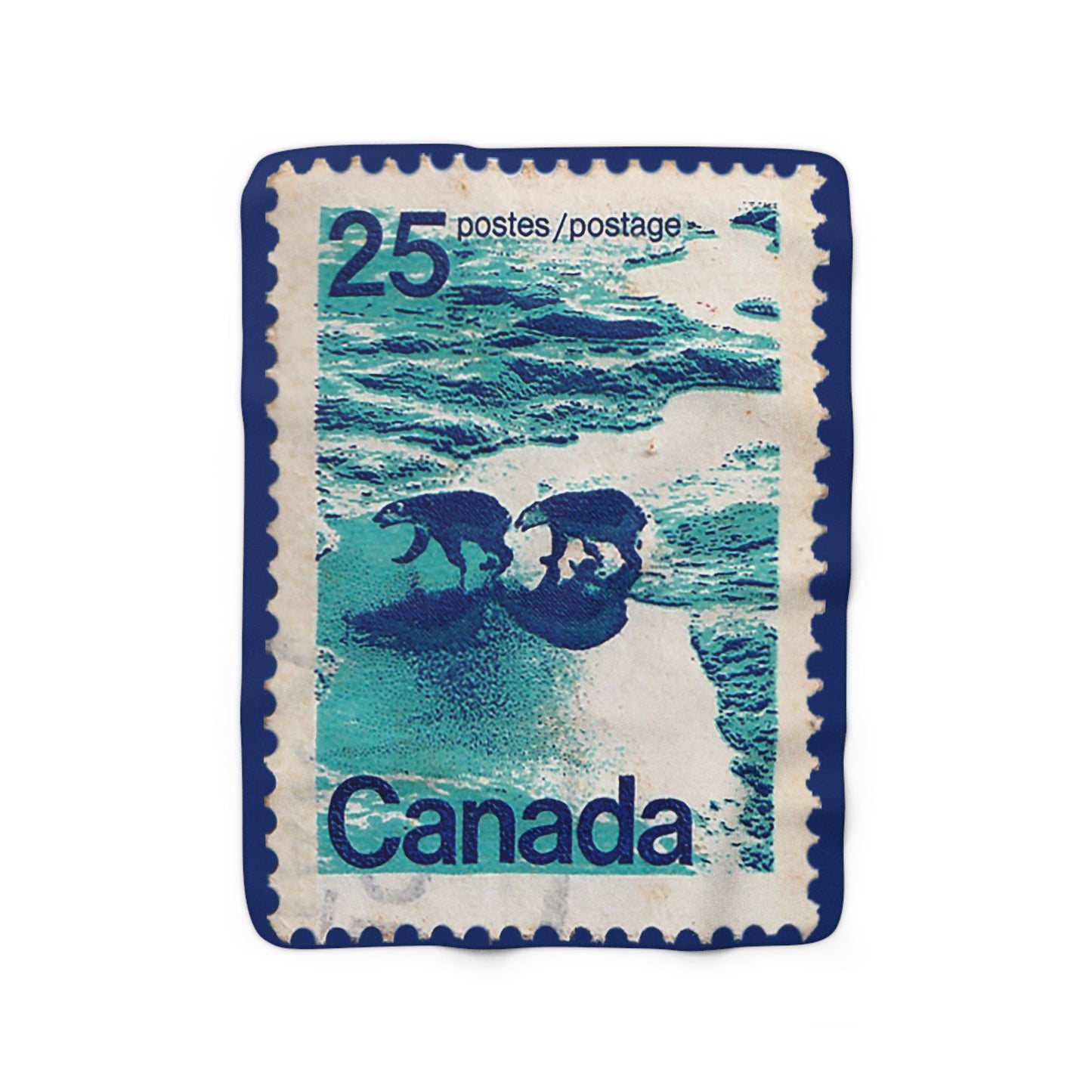 Polar Bears Canada 1972 Fleece Blanket Home Decor