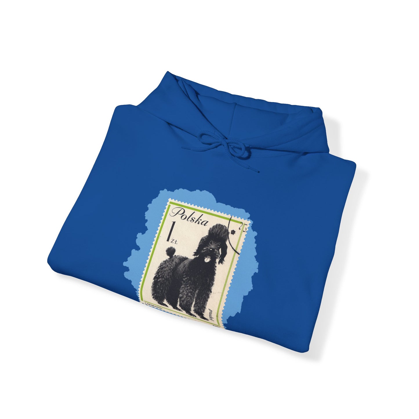 Poodle Hoodie Blue StampArt Sweatshirt