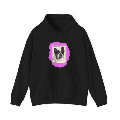 Bulldog Hoodie Pink StampArt Sweatshirt