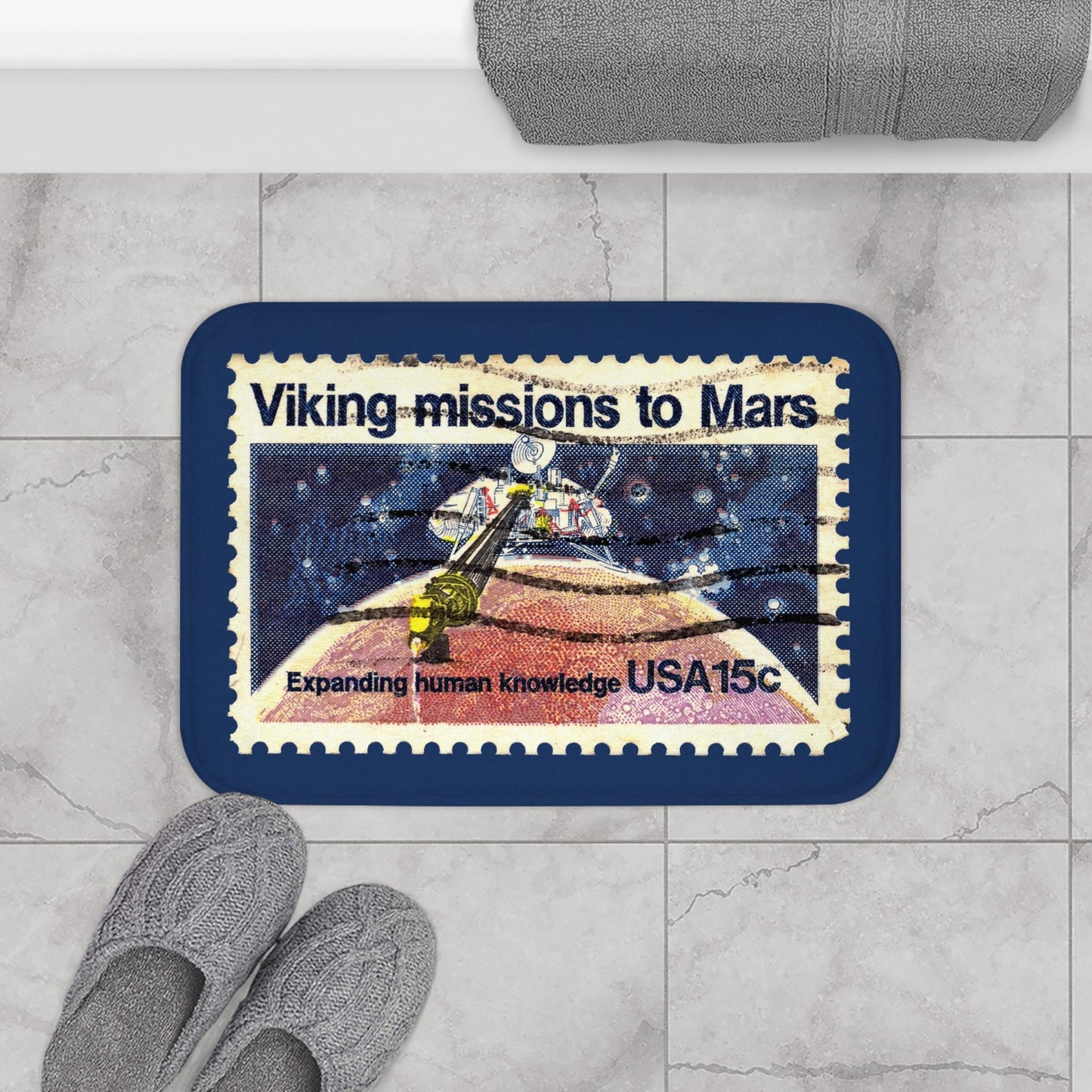 Mission To Mars 1978 Bath Mat 24 × 17 Home Decor