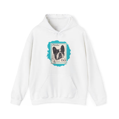 Bulldog Hoodie Blue StampArt Sweatshirt