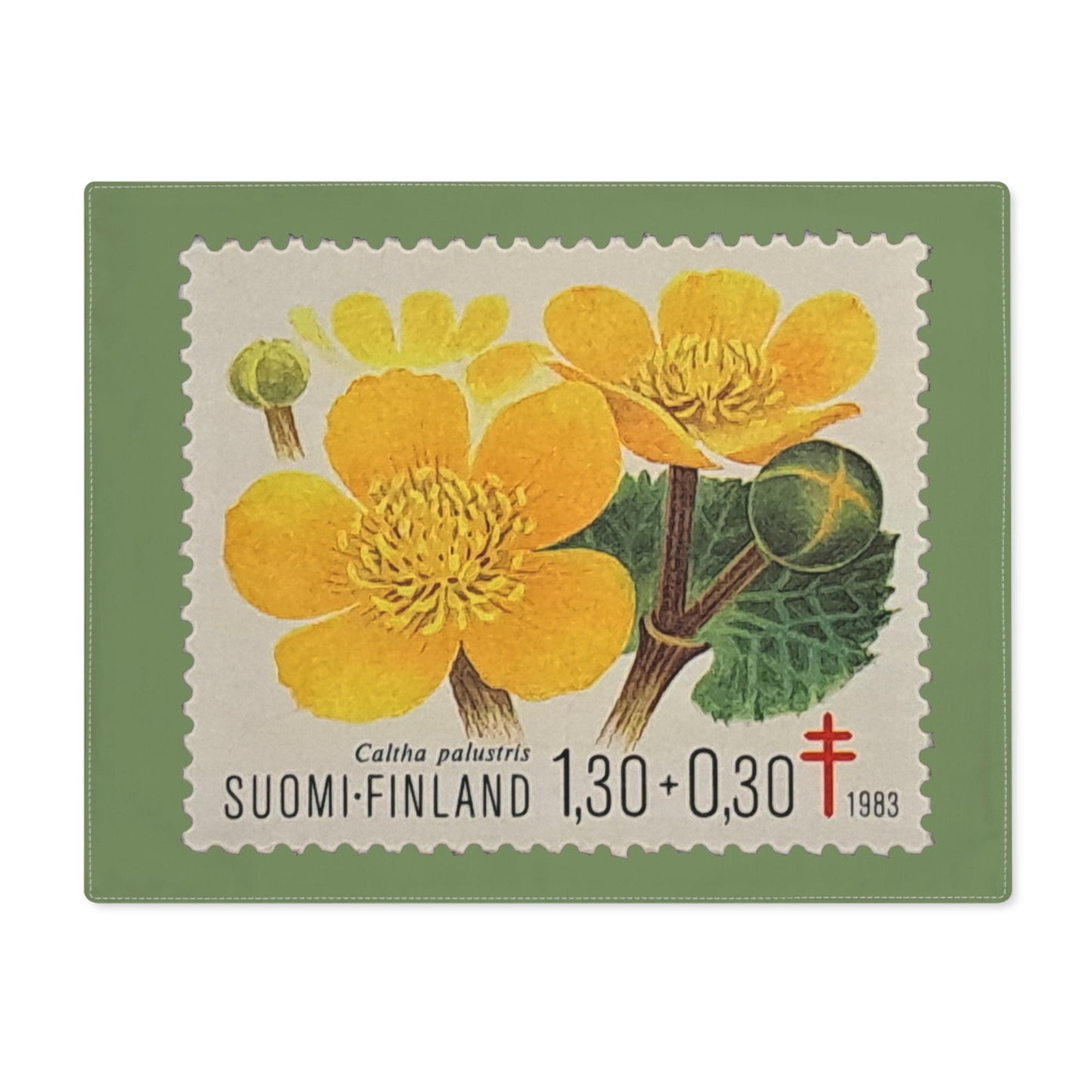 Flowers Finland 1983 Placemat 18 × 14 Home Decor