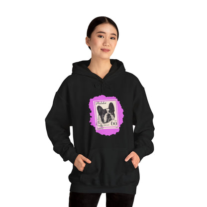 Bulldog Hoodie Pink StampArt Sweatshirt