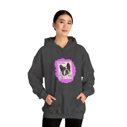 Bulldog Hoodie Pink StampArt Sweatshirt