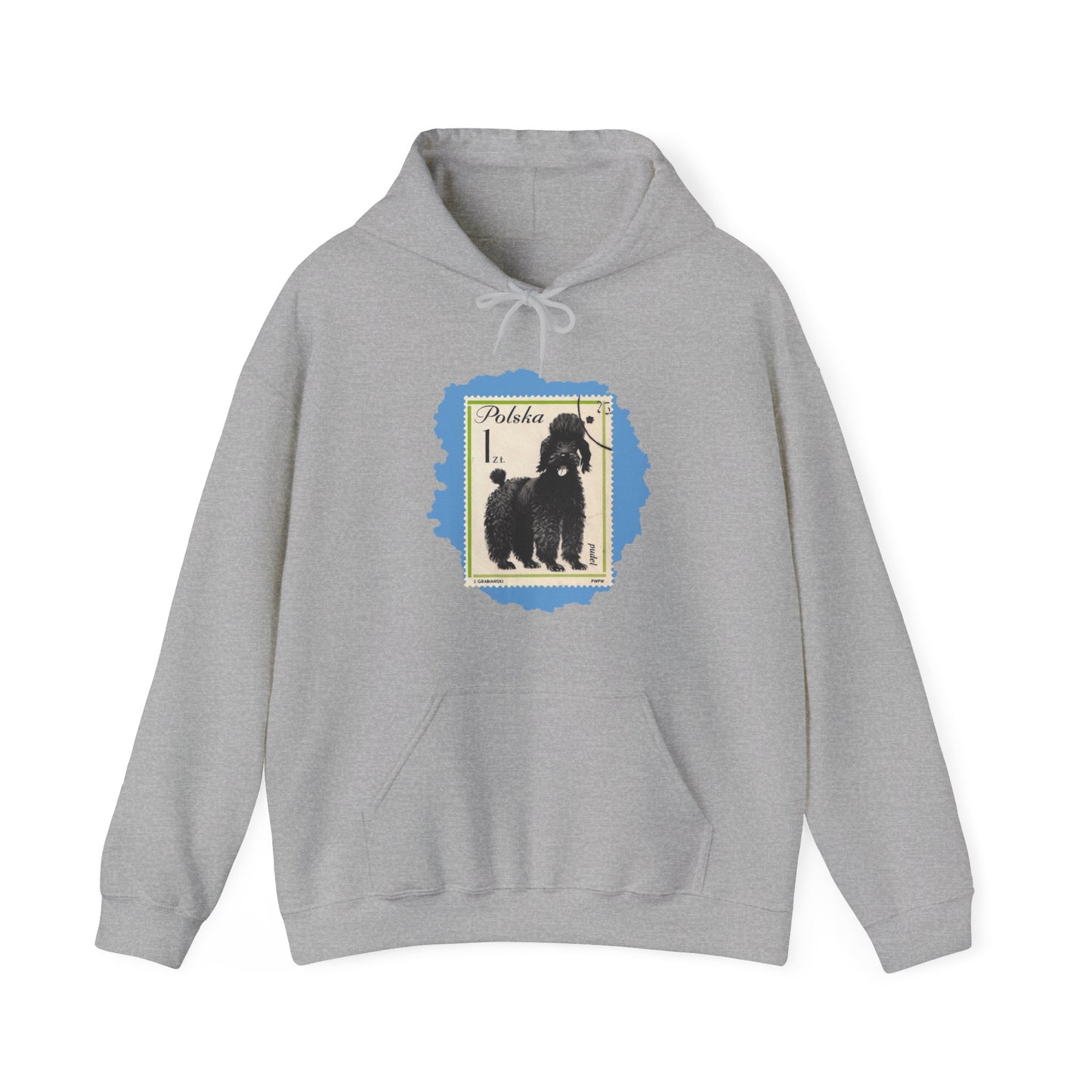 Poodle Hoodie Blue StampArt Sweatshirt