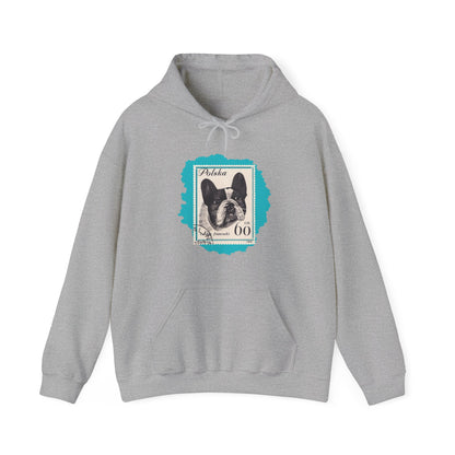 Bulldog Hoodie Blue StampArt Sweatshirt