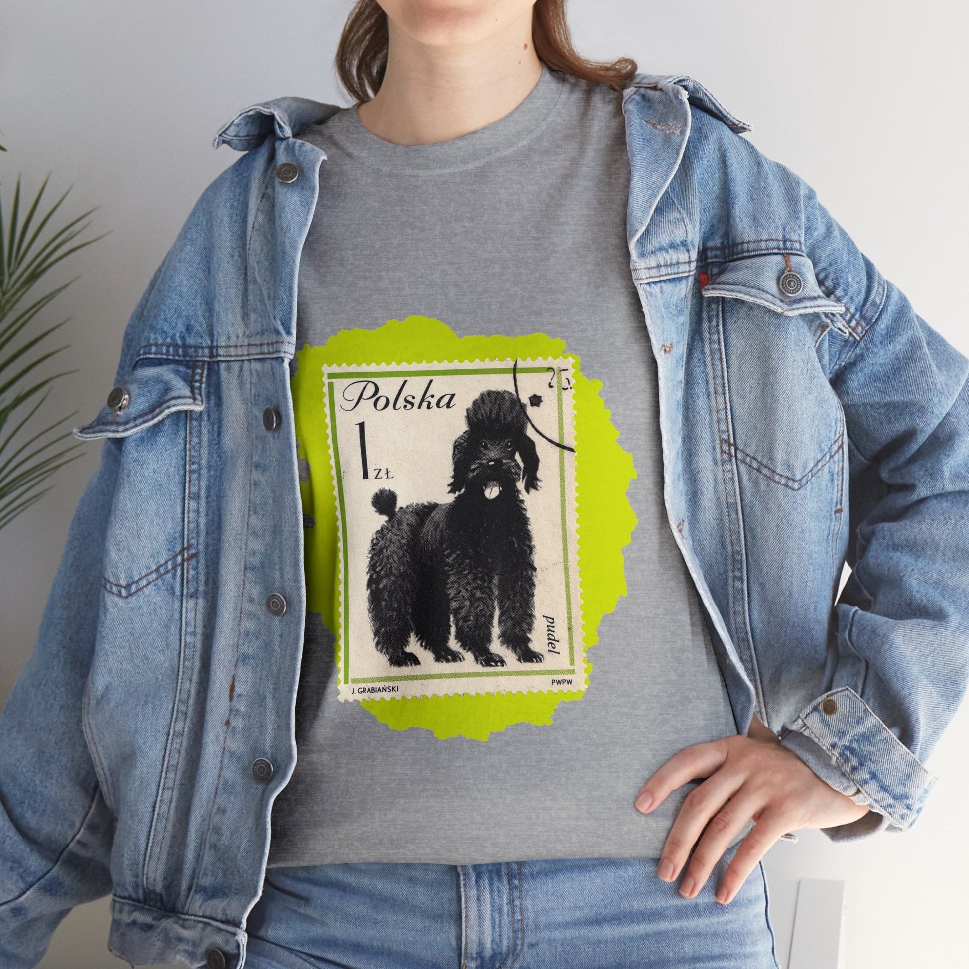 Poodle Stampart Cotton Tee T-Shirt