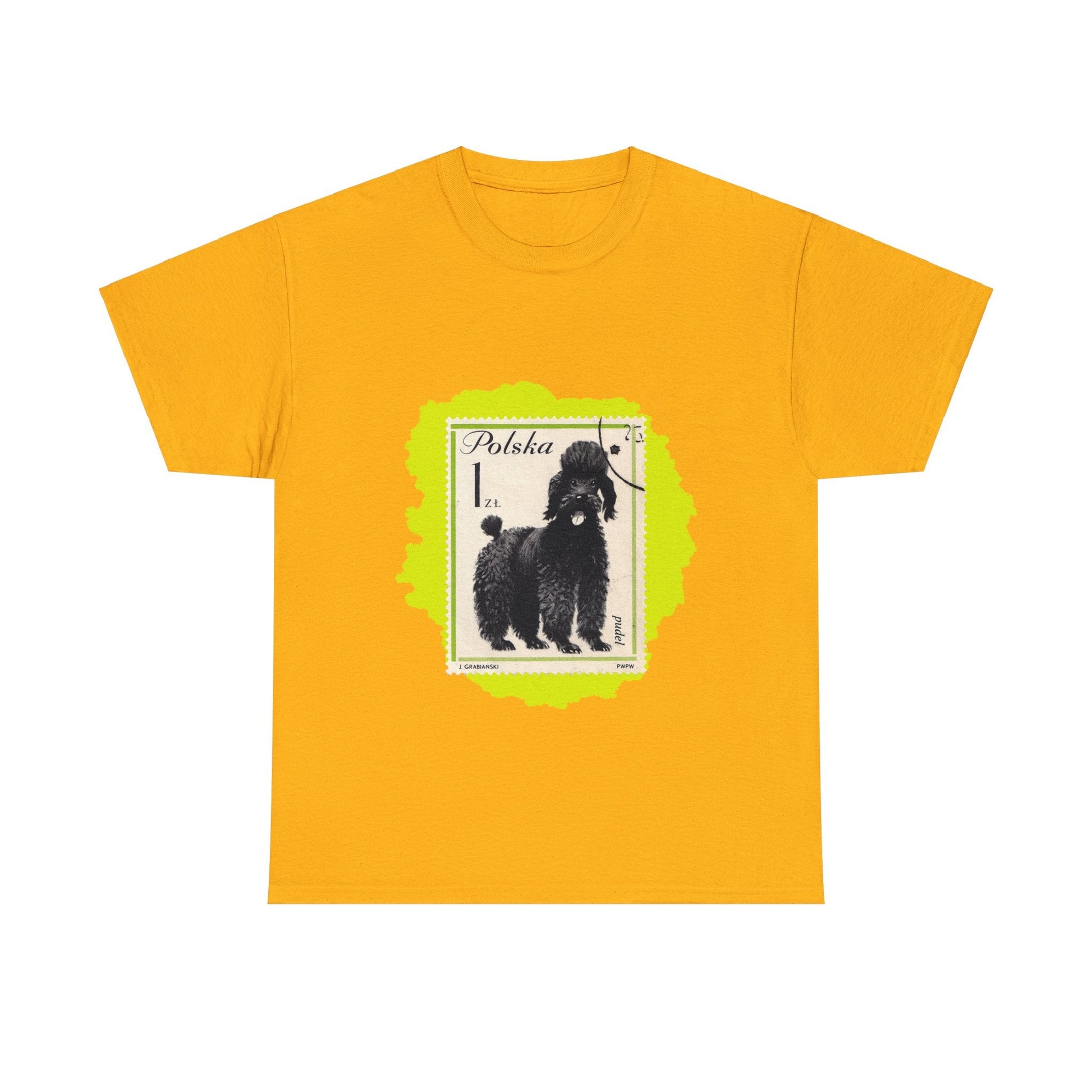 Poodle Stampart Cotton Tee Gold / S T-Shirt