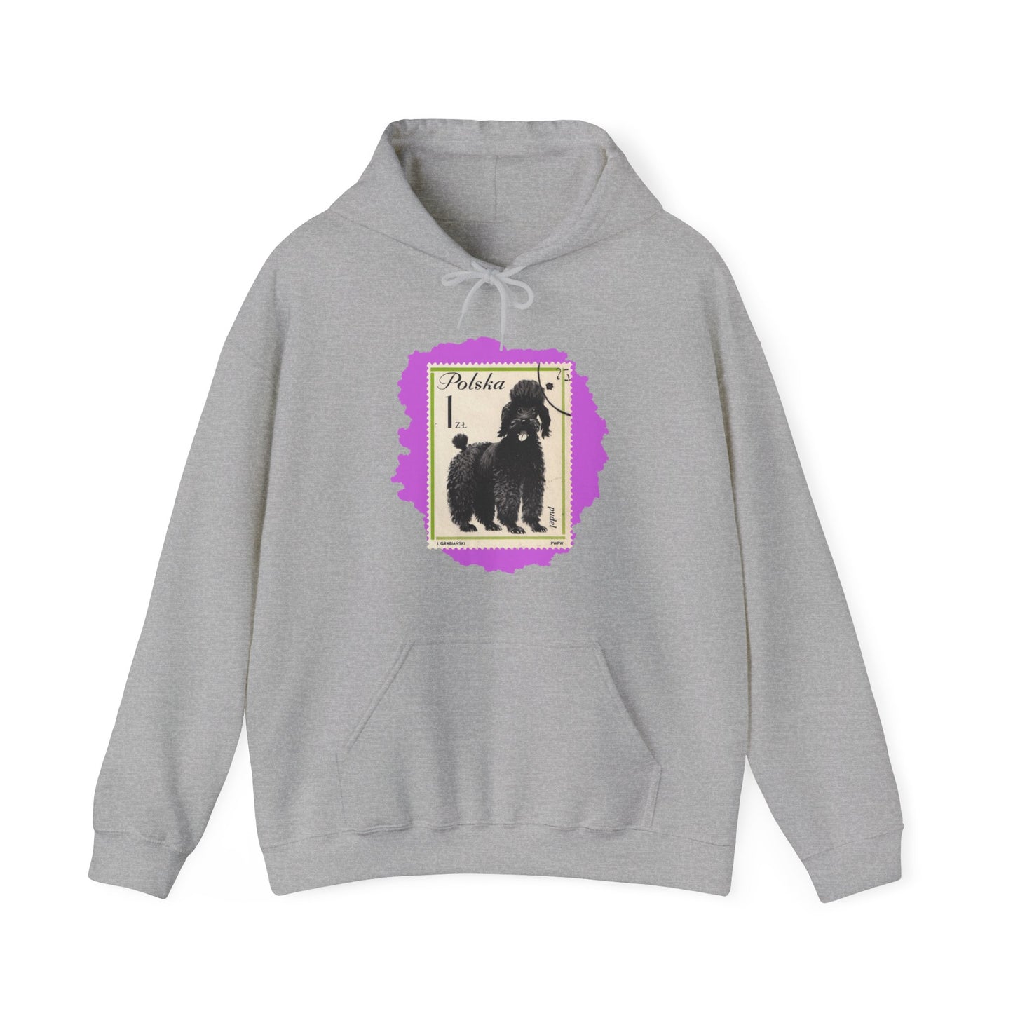 Poodle Hoodie Pink StampArt Sweatshirt