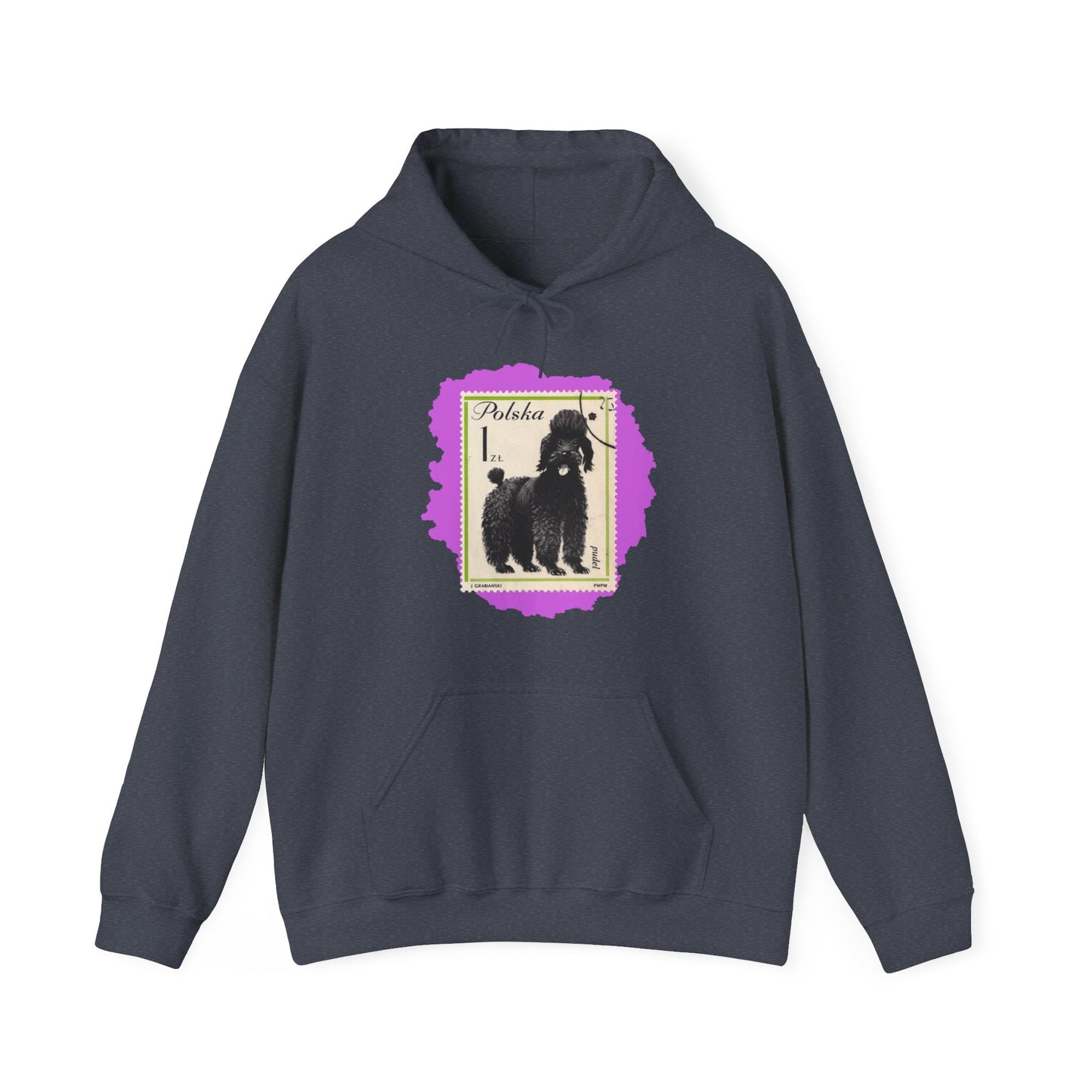 Poodle Hoodie Pink StampArt Sweatshirt