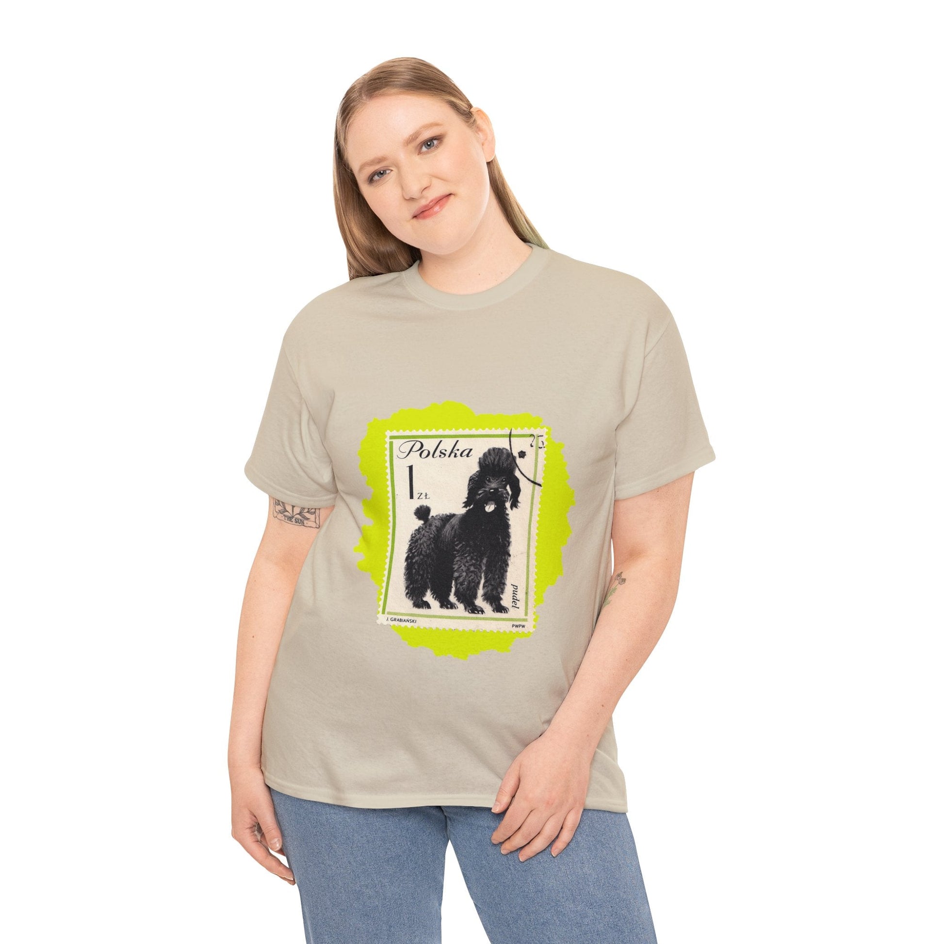 Poodle Stampart Cotton Tee T-Shirt