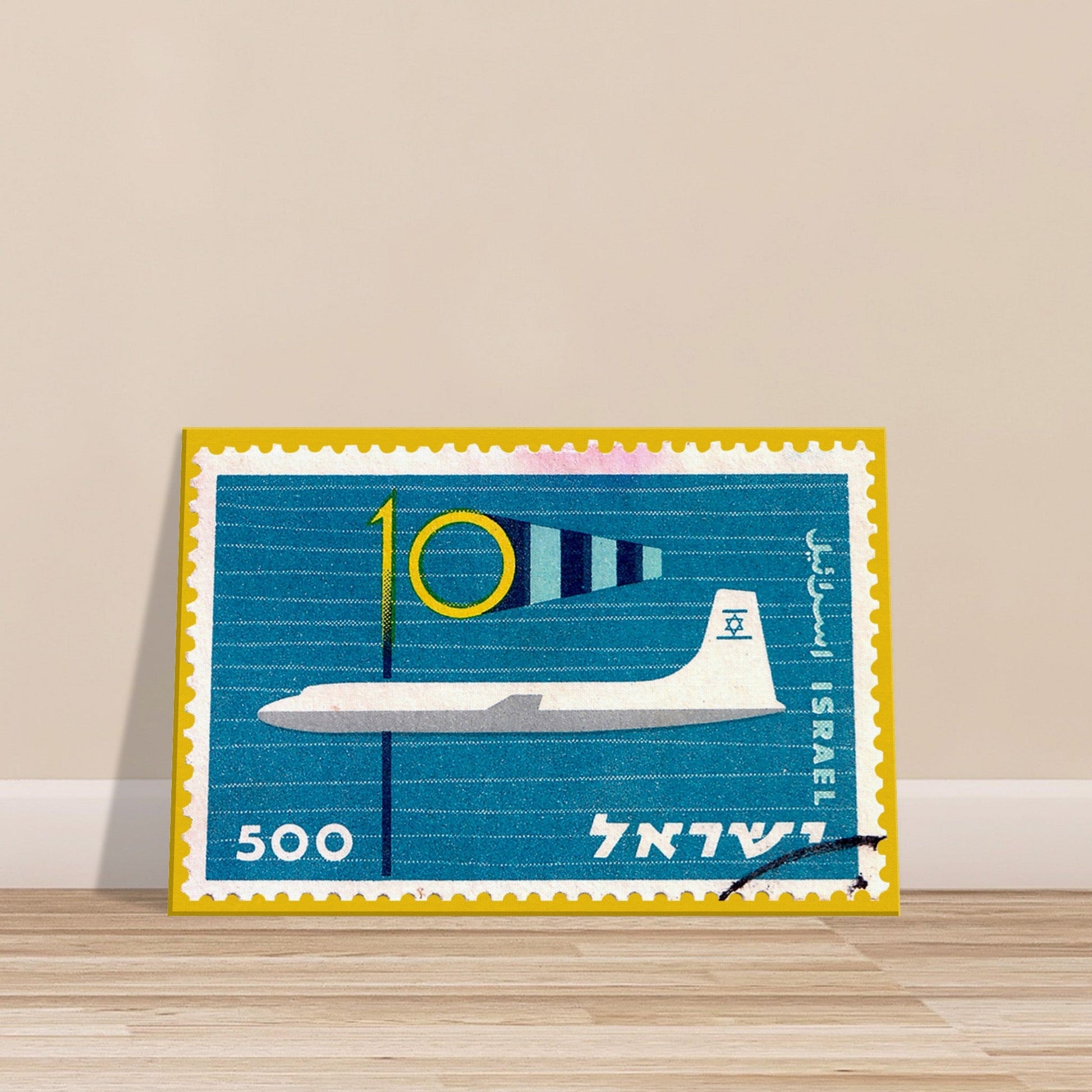 10 Years Of Aviation Israel 1959 Canvas Print Material