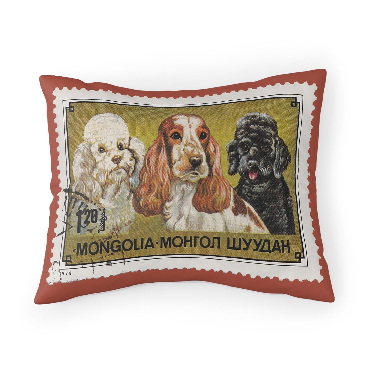 Dogs Mongolia 1978 Pillow Case 26 X 20 Home Decor