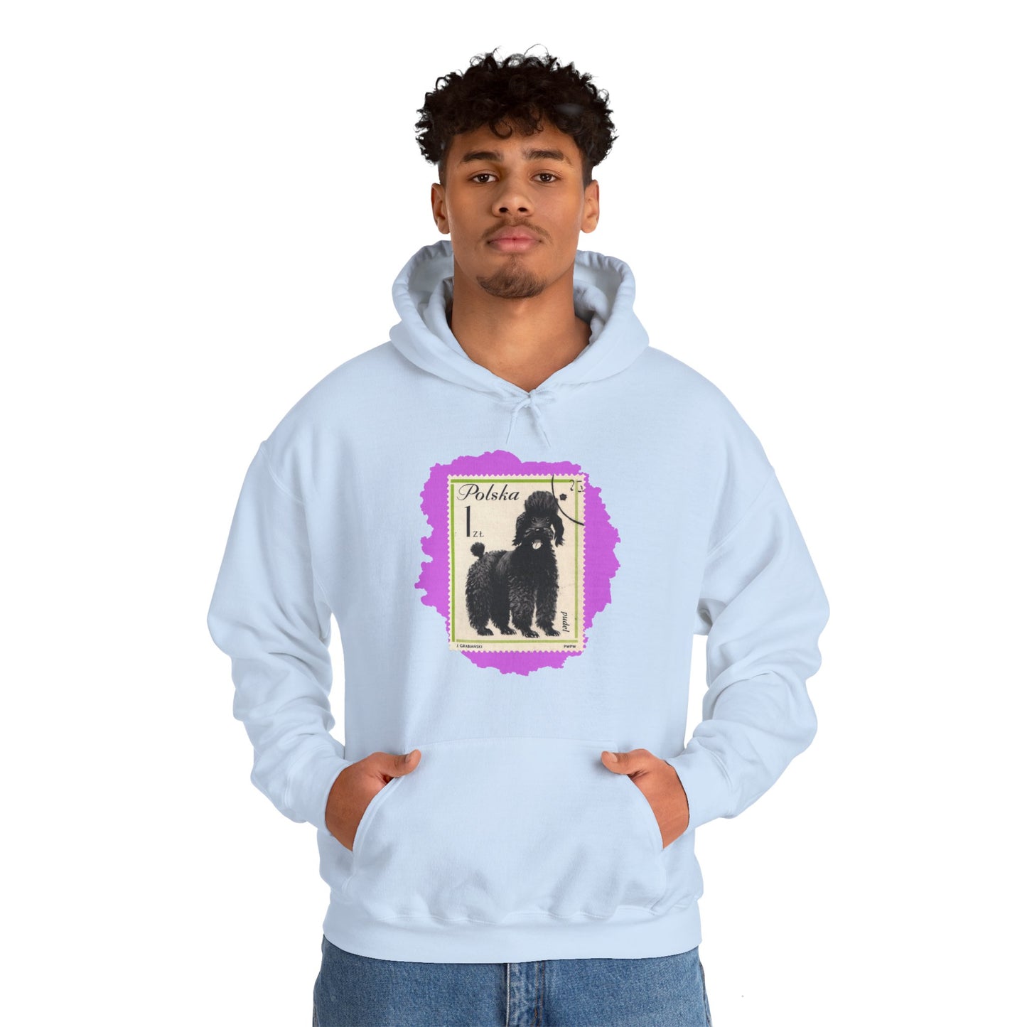 Poodle Hoodie Pink StampArt Sweatshirt