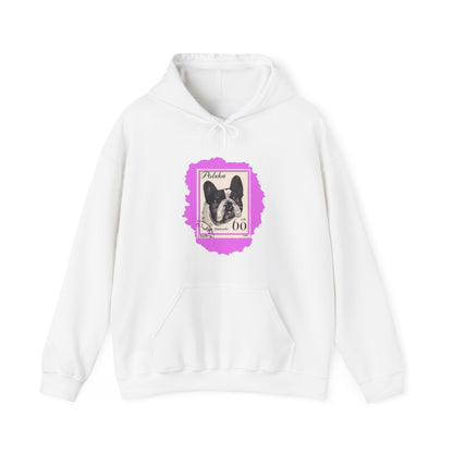 Bulldog Hoodie Pink StampArt Sweatshirt