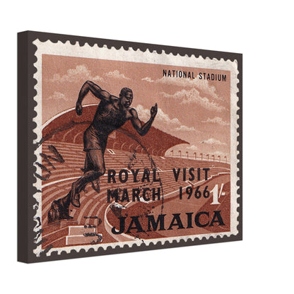 Running Jamaica 1966 Canvas Print Material