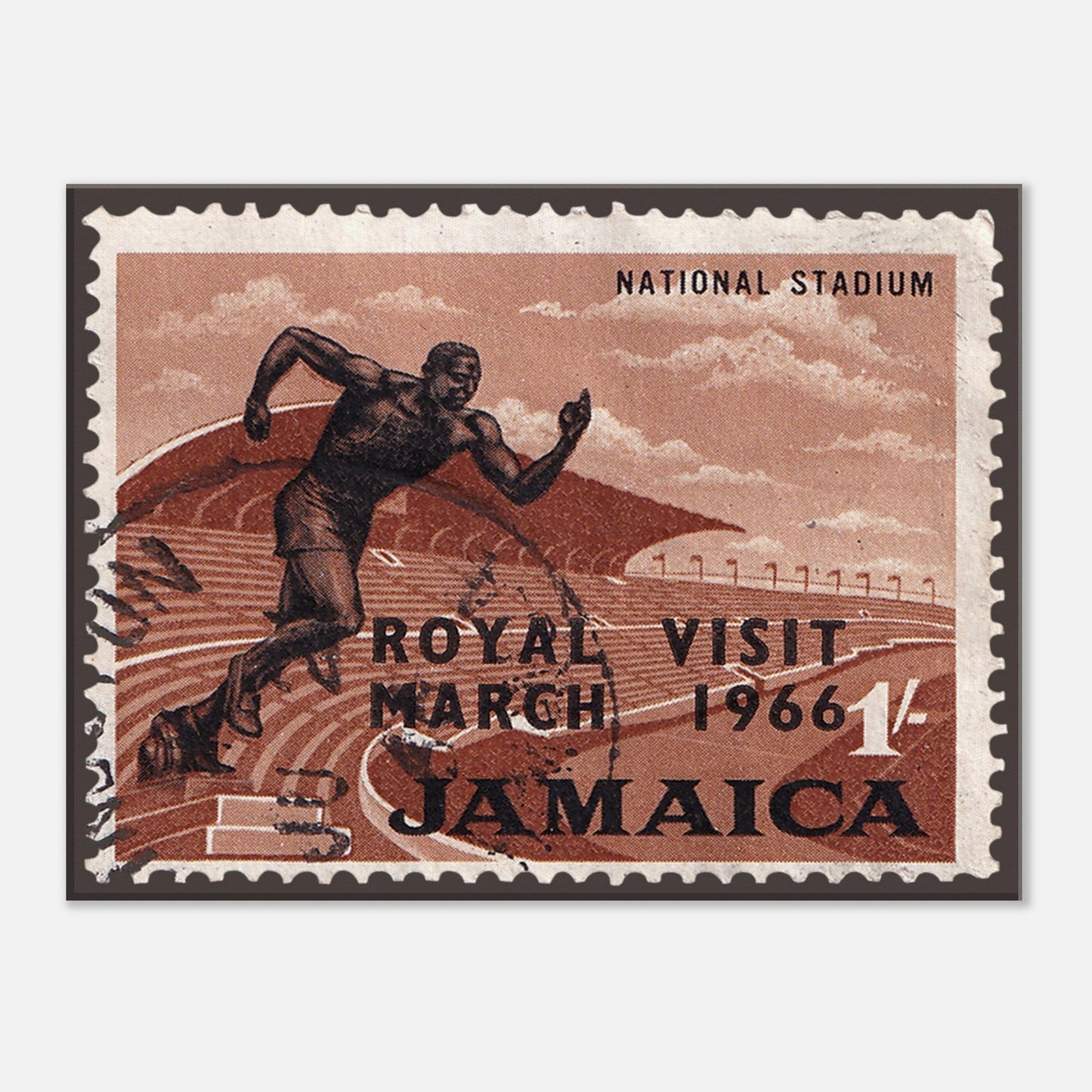 Running Jamaica 1966 Canvas Print Material