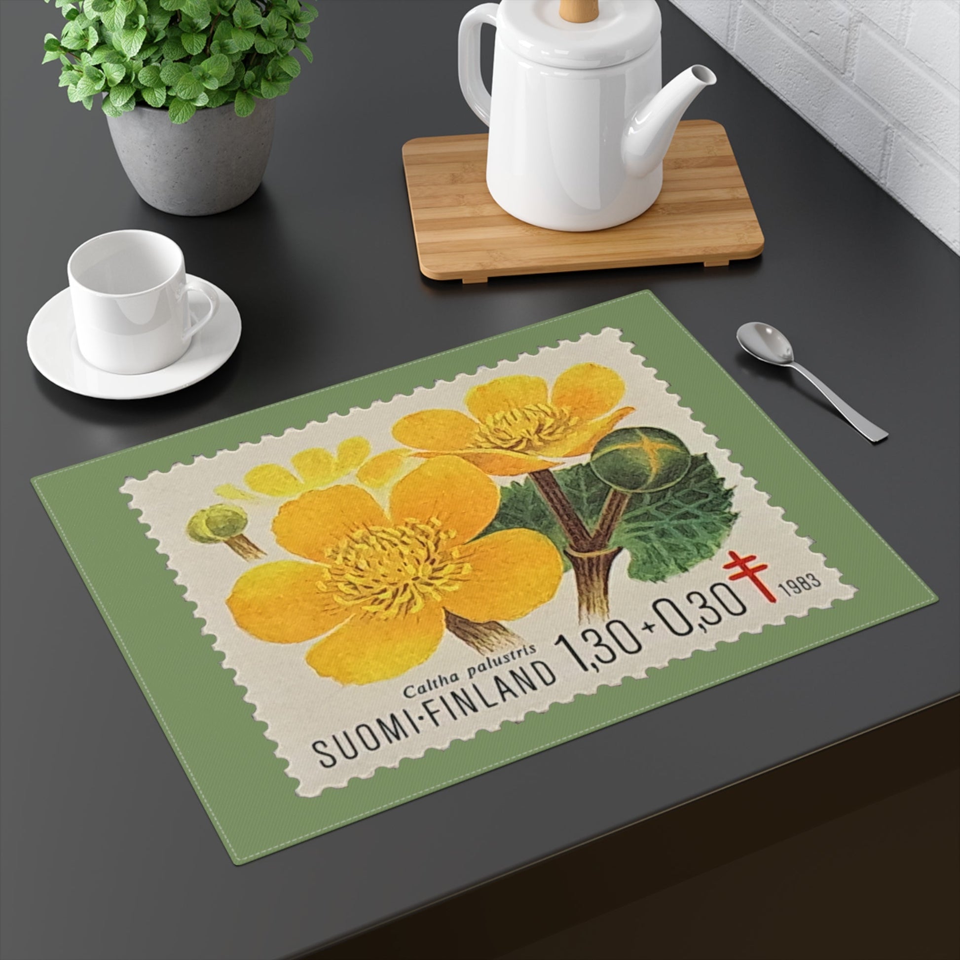 Flowers Finland 1983 Placemat Home Decor