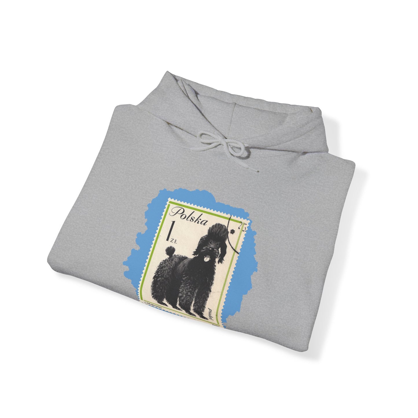 Poodle Hoodie Blue StampArt Sweatshirt