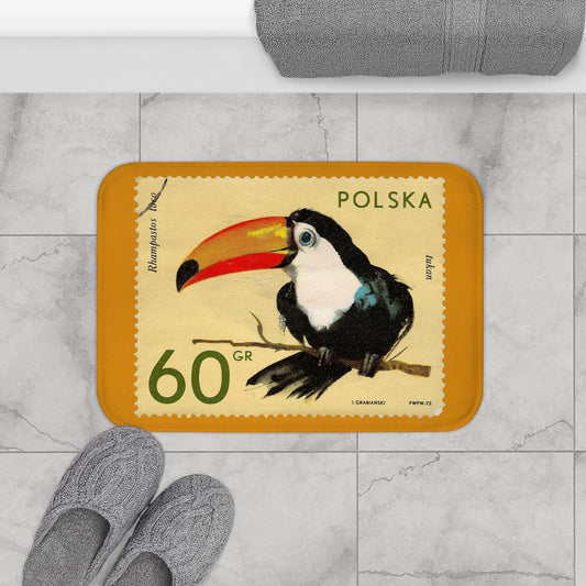 Tukan Poland 1972 Bath Mat 24 × 17 Home Decor