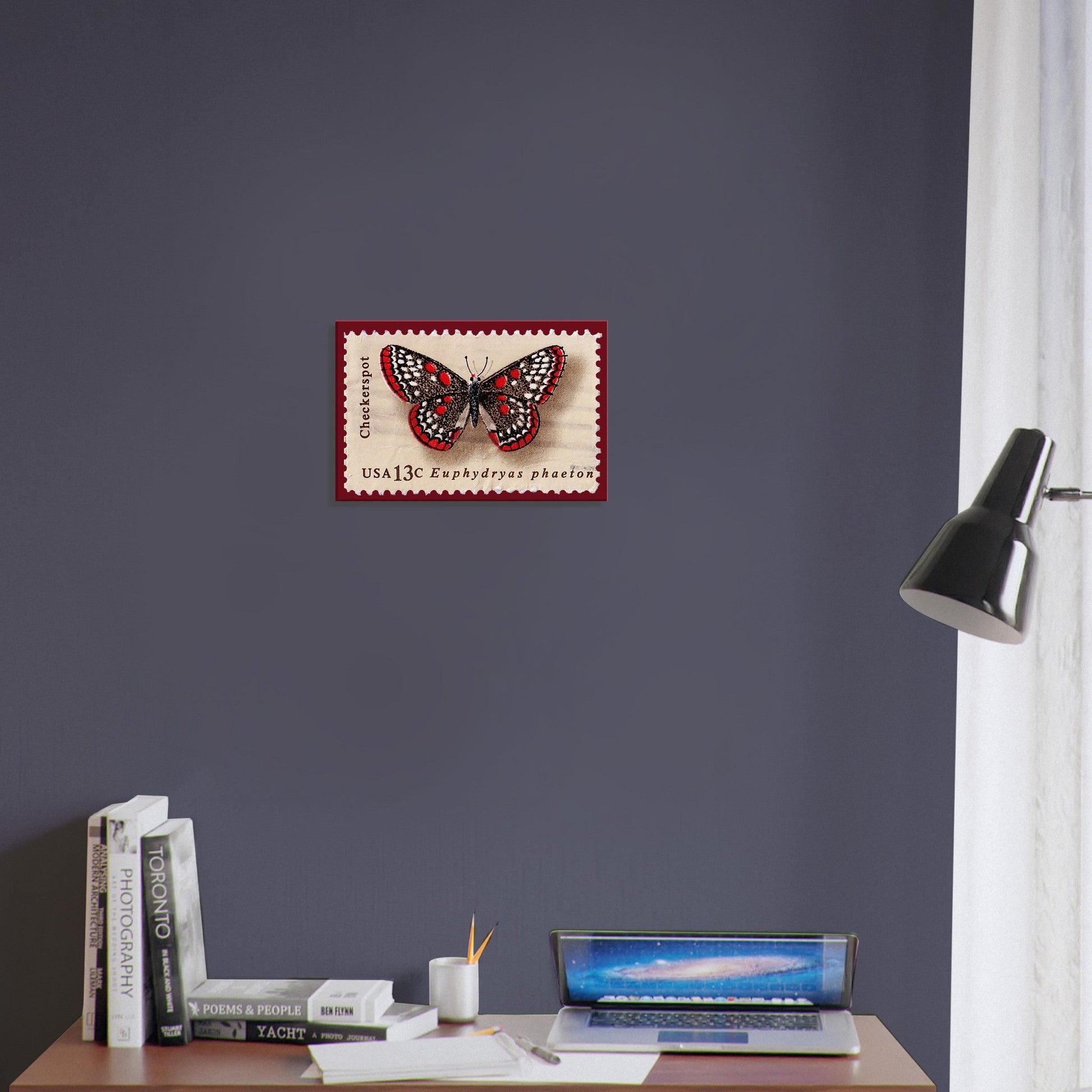 Checkerspot Butterfly 1977 Canvas Print Material