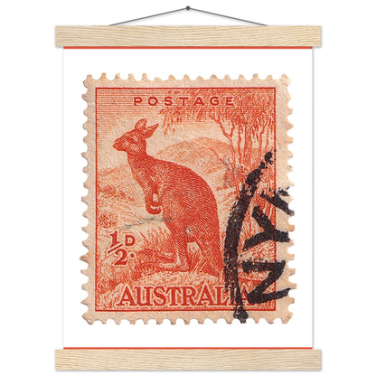 Kangaroo Australia 1937 Poster Print Material