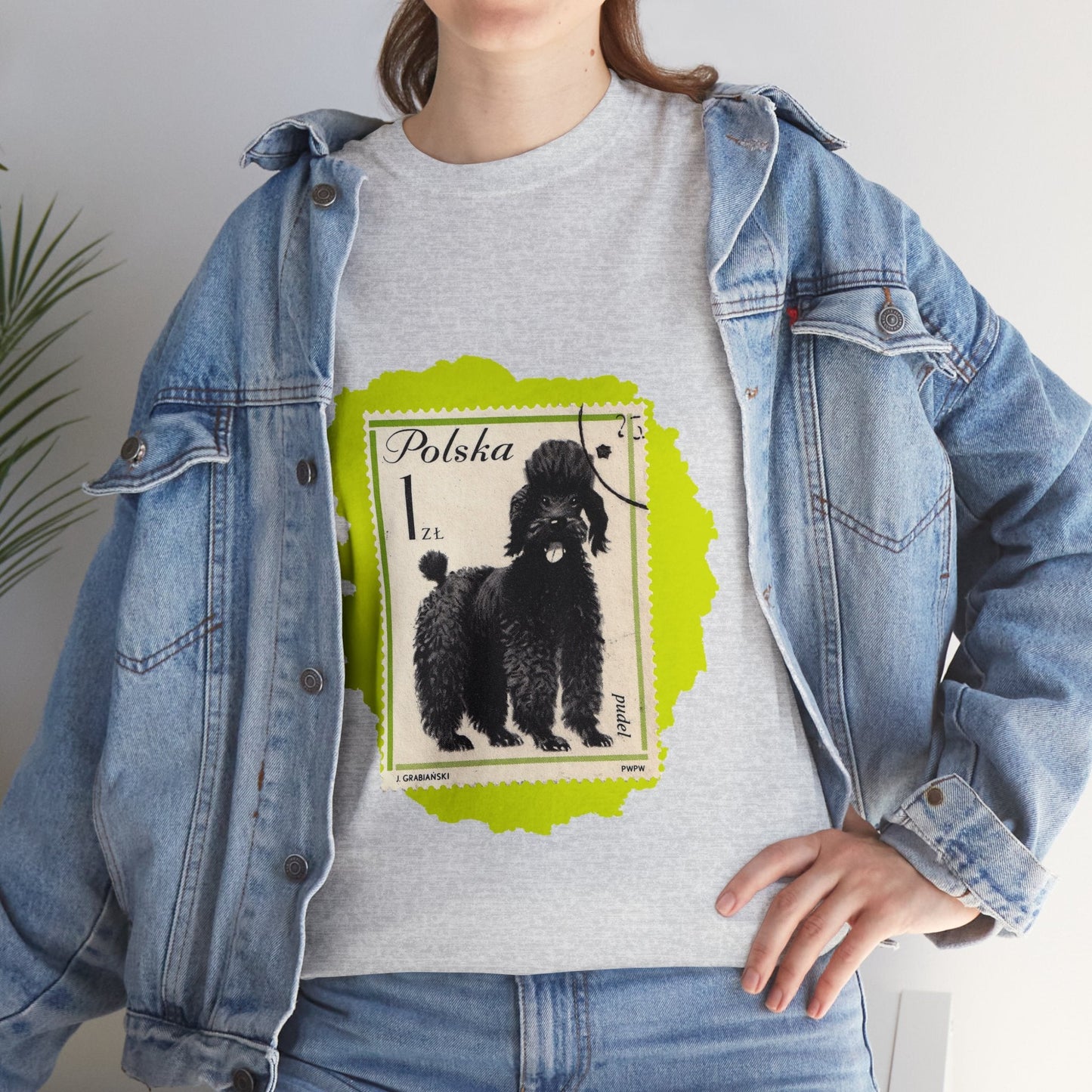 Poodle Stampart Cotton Tee T-Shirt