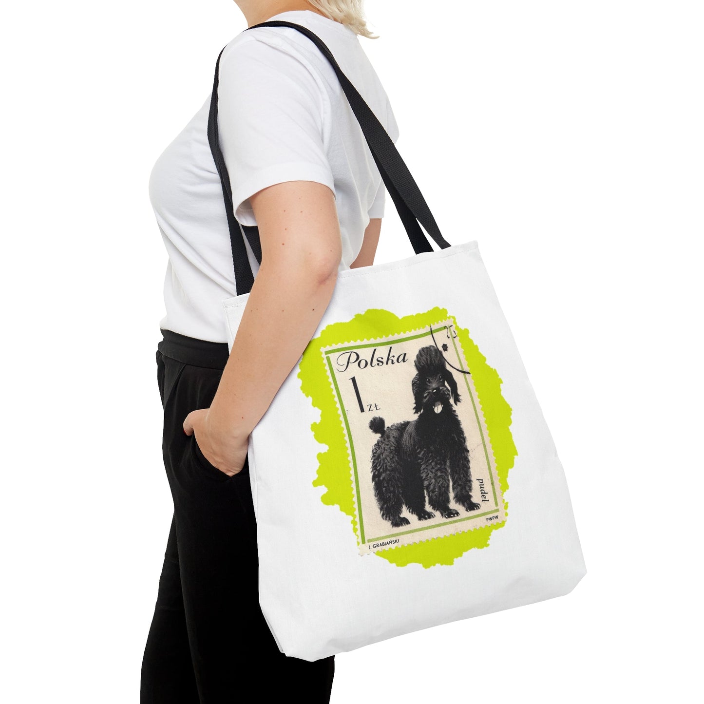 Poodle Stampart Tote Bag Bags