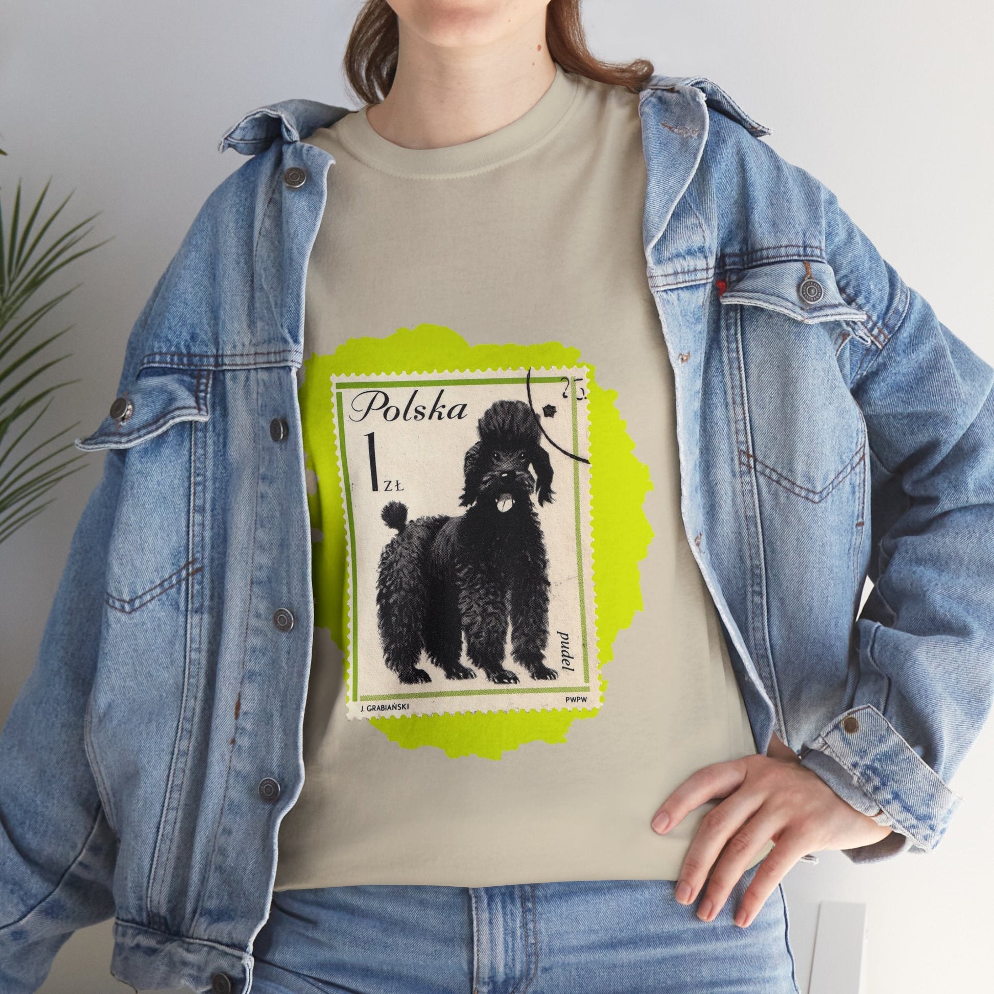 Poodle Stampart Cotton Tee T-Shirt