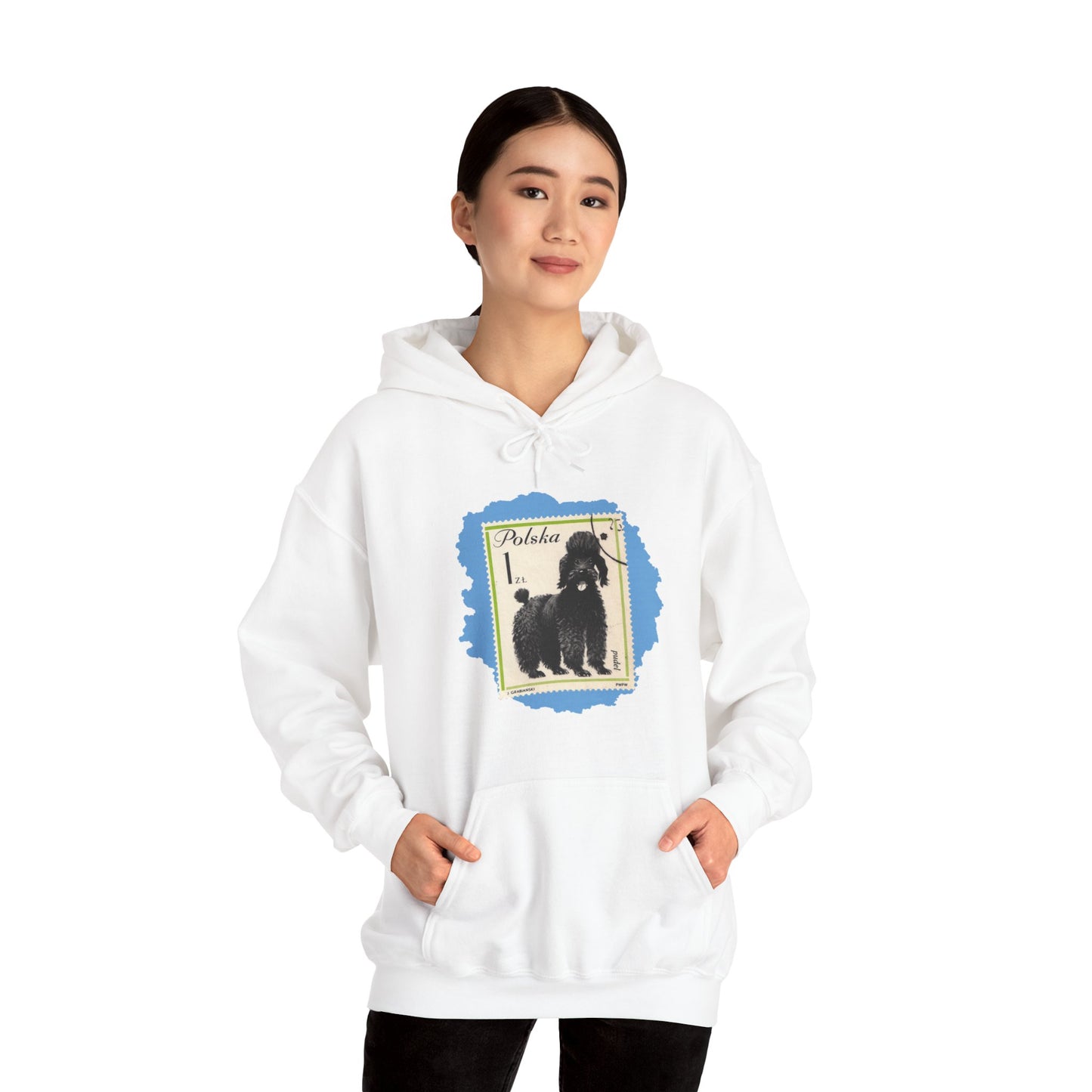 Poodle Hoodie Blue StampArt Sweatshirt