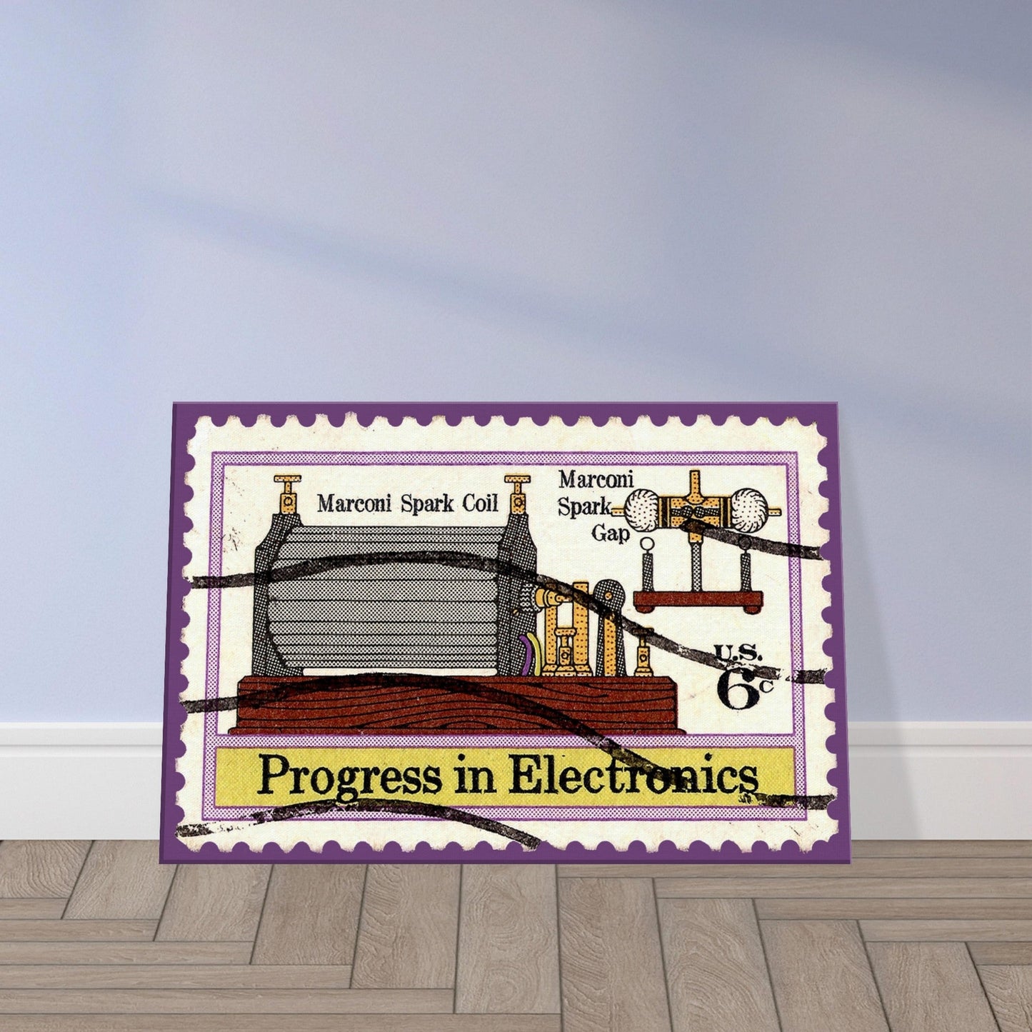 Progress In Electronics Coil 1973 Canvas Print Material