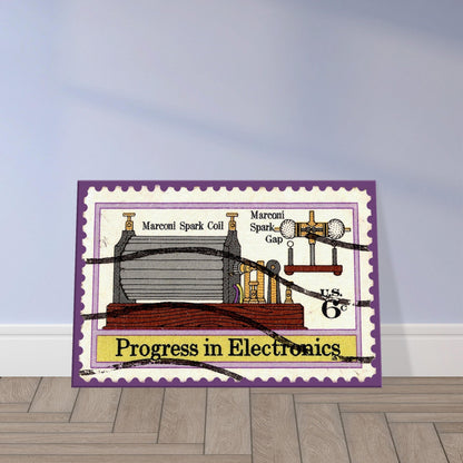 Progress In Electronics Coil 1973 Canvas Print Material