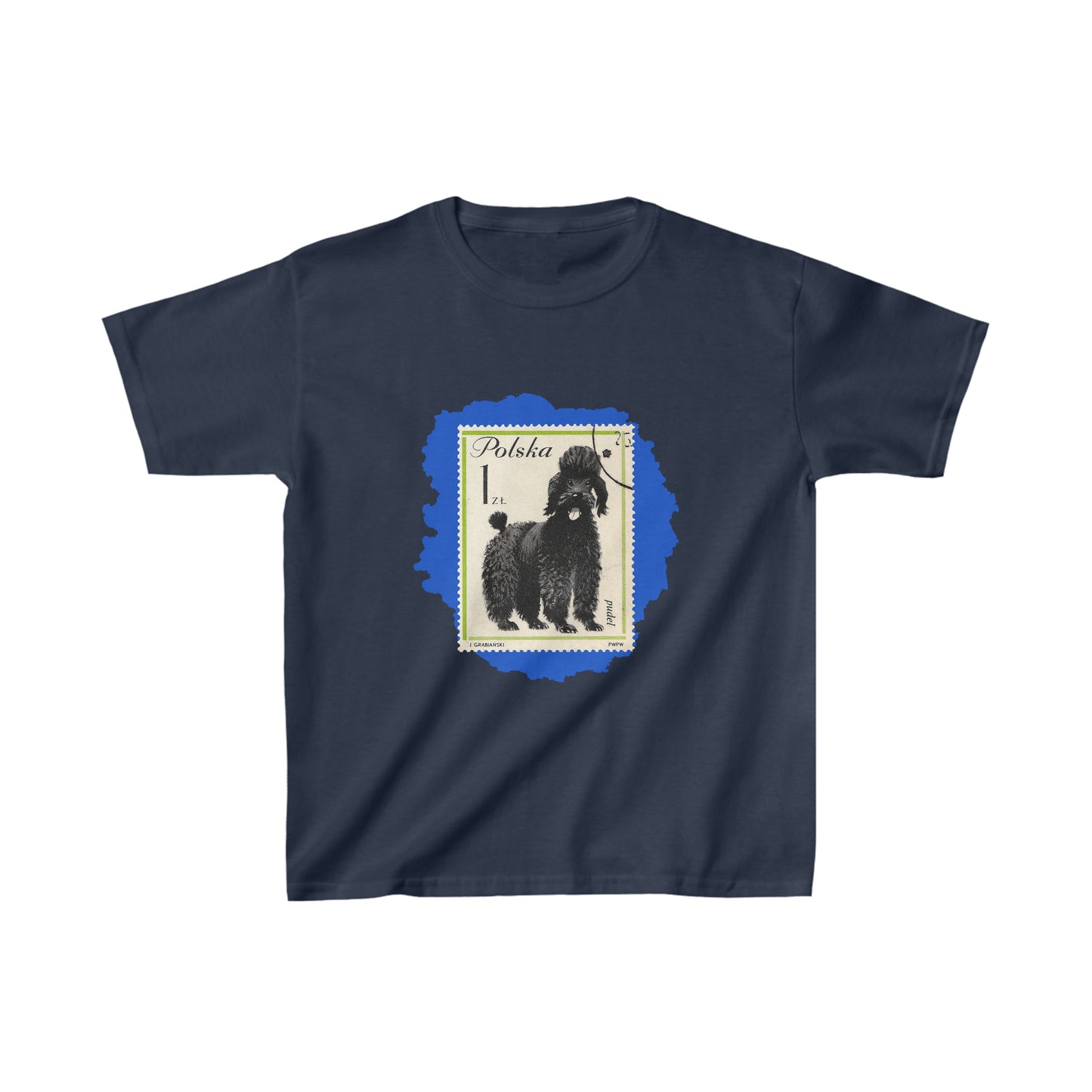 Blue Poodle Kids Cotton Tee