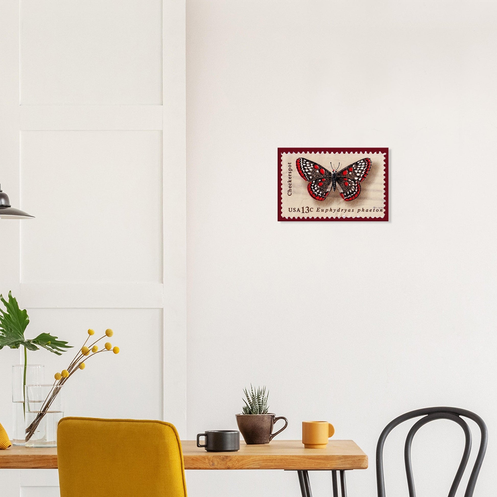 Checkerspot Butterfly 1977 Canvas Print Material