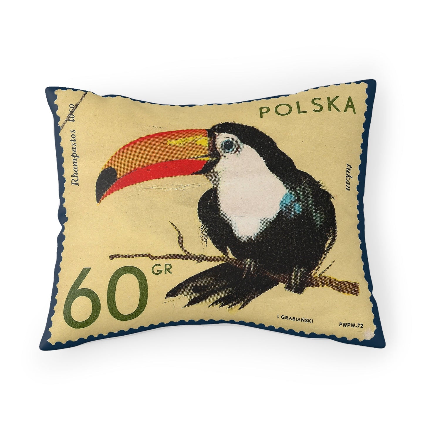 Tukan Poland 1972 Pillow Case 26 X 20 Home Decor