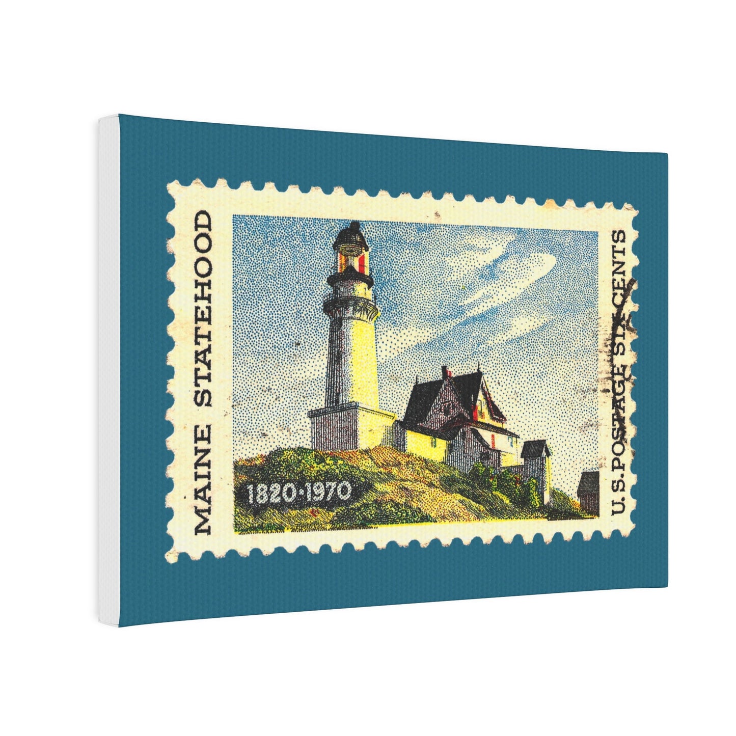 Maine Statehood Us 1970 Canvas Photo Tile