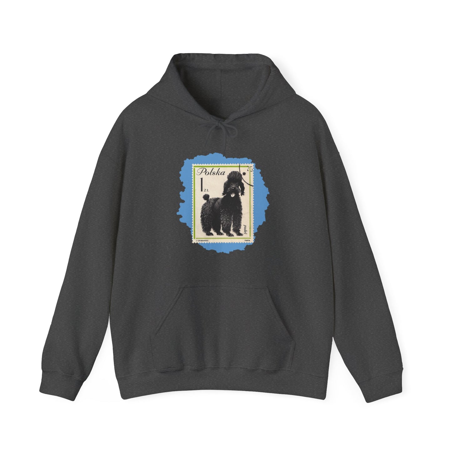 Poodle Hoodie Blue StampArt Sweatshirt