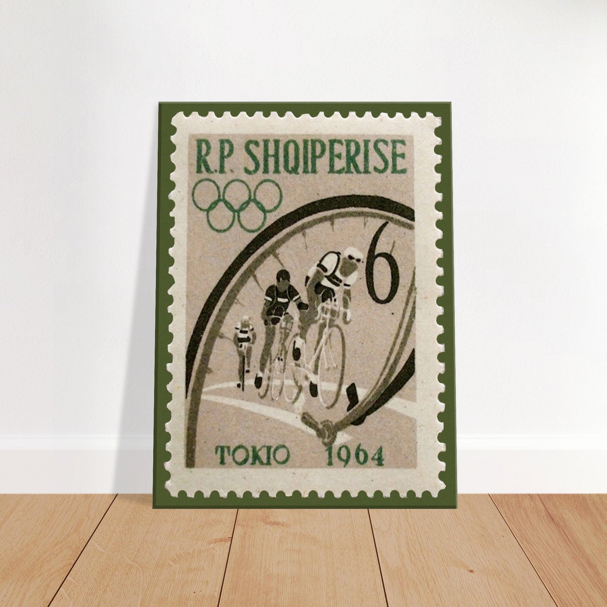 Bikes Tokyo Olympics 1964 Canvas Print Material