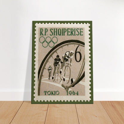 Bikes Tokyo Olympics 1964 Canvas Print Material