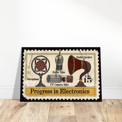 Progress In Electronics Tv And Radio 1973 Canvas Print Material